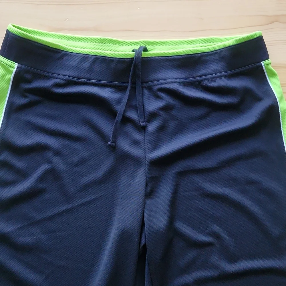 Made for Life Quick-Dri Capris Track Pants Athletic Black Neon Green L - Picture 6 of 10